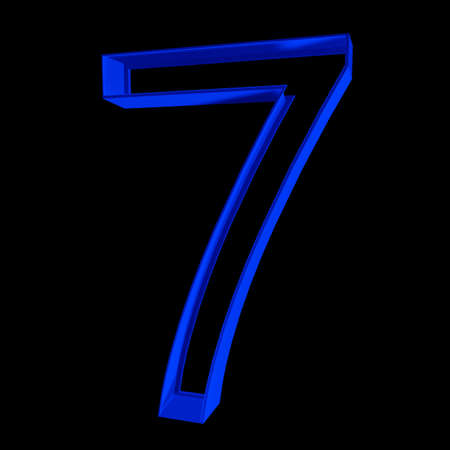 Alphabet Letter 7の写真素材