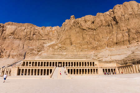 Luxor, Egypt - Oktober 15: The temple of Hatshepsut near Luxor in Egyptのeditorial素材