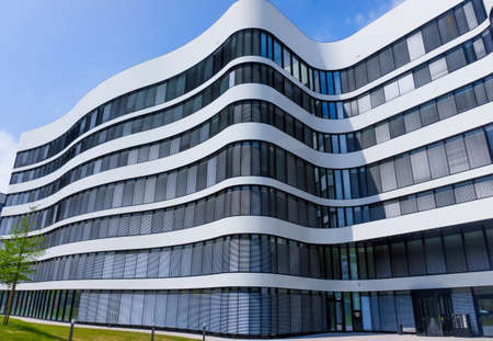 Cityscape office buildings with modern corporate architecture. exterior of a modern office building.  Modern buildingのeditorial素材