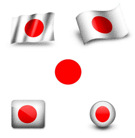 japan flagの写真素材