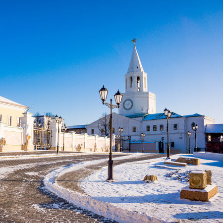 Kazan Kremlin. Republic of Tatarstan, of a Russian Federationの写真素材