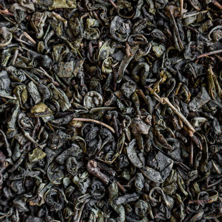 Black tea background. Heap of dry black teaの写真素材