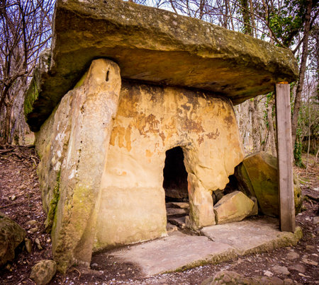 Dolmen in the forest. Near Gelendzhyk, Russiaの写真素材