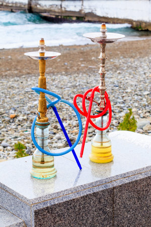 Hookah. Shisha. Water pipe smoking