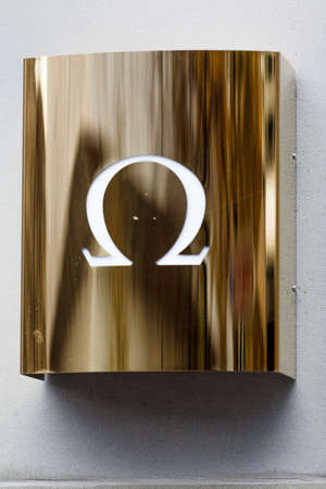 Zurich, Switzerland - 04 November, 2016: Omega store. Omega SA is a Swiss luxury watchmaker founded in 1903のeditorial素材