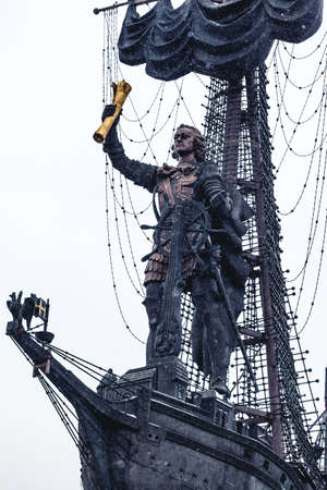 Monument to Peter the Great, Moscow, Russiaのeditorial素材