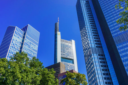 frankfurt, Germany - SEPTEMBER  10, 2015 : European Central Bank headquarters in Frankfurt, Germany