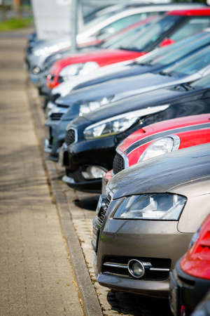 Cars For Sale. Car sales, market placeのeditorial素材