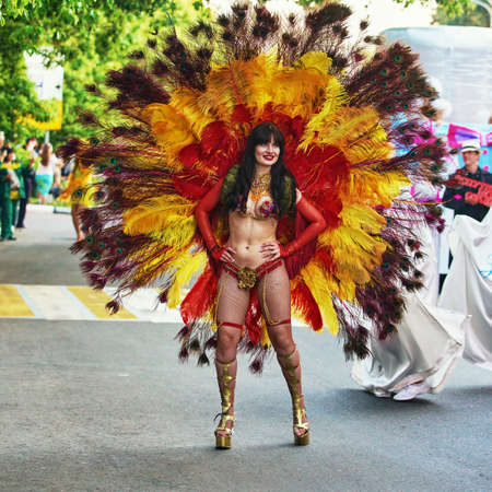 Sochi, Russia. May 27, 2017,  Carnival show dedicated to the opening of the holiday seasonのeditorial素材