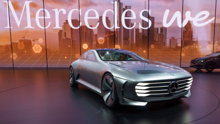 FRANKFURT - SEPTEMBER 23: Mercedes-Benz Concept IAA shown at the 66th IAA on September 23, 2015 in...