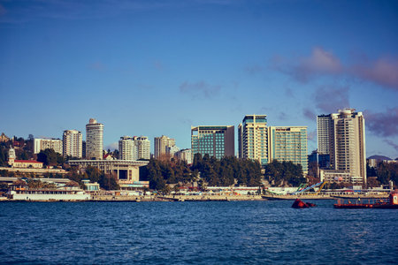SOCHI, RUSSIA - Sea Port of Sochi