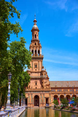 Plaza Espana in Sevilla,Spainのeditorial素材