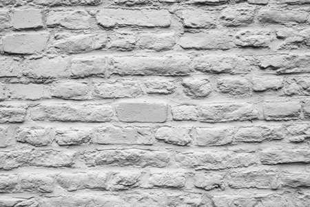 White brick wall for texture or backgroundの写真素材