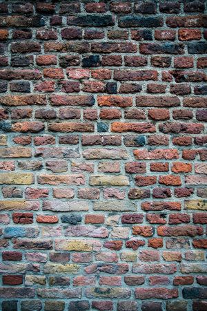  old red brick wall texture backgroundの写真素材