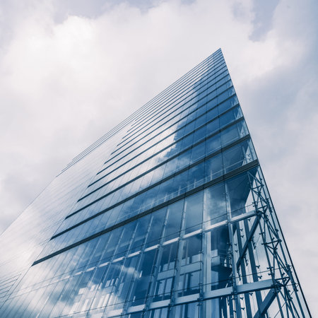Office buildings. Abstract fragment of modern