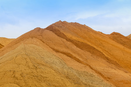 Sand dunes. Brown sand. Background from sand. Sand background