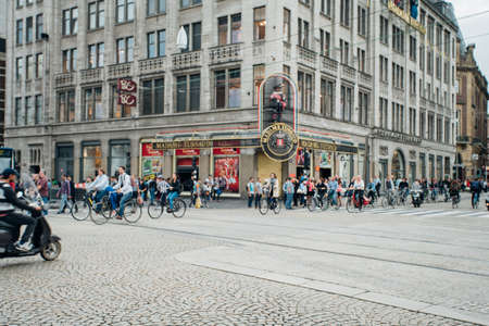 Amsterdam, Netherlands - September 05, 2017: building of Madame Tussaud Museum in Amsterdam, Netherlandsのeditorial素材