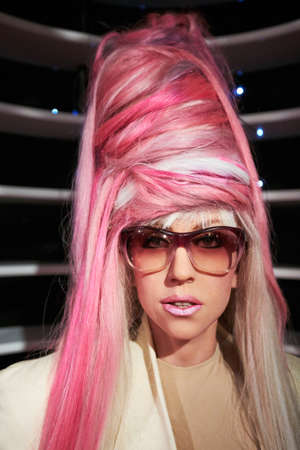 Amsterdam, Netherlands - September 05, 2017: Lady Gaga wax statue in Madame Tussauds museum in Amsterdam Netherlands Amsterdam, Netherlands - September 05, 2017: Lady Gaga wax statue in Madame Tussauds museum in Amsterdam Netherlands