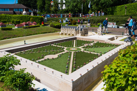 BRUSSELS, BELGIUM - 05 MAY 2018: Mini Europe Amusement Park in Brussels, Belgium. Mini Europe has over 350 reproductions of famous buildings and landmarks found across Europeのeditorial素材