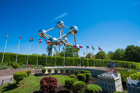 BRUSSELS, BELGIUM - 05 MAY 2018: Mini Europe city in Brussels, Belgium
