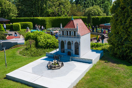 BRUSSELS, BELGIUM - 05 MAY 2018: Mini Europe city in Brussels, Belgiumのeditorial素材