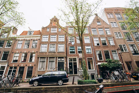 Amsterdam, Netherlands - September 5, 2017: Architecture of Amsterdam. Editorial photo.のeditorial素材