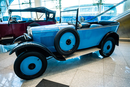MOSCOW, RUSSIA - MAY 27, 2019: Peugeot 172R built at year 1926 vintage car at the free of charge...