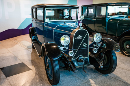 MOSCOW, RUSSIA - MAY 27, 2019: Michel lrat  - Production France 1929  vintage cars at the free of charge exhibition at the Moscow Domodedovo Airportのeditorial素材
