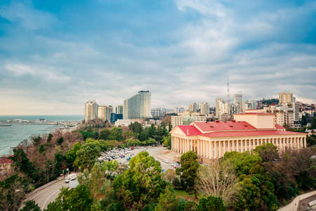 Sochi city. Winter Theater, Theater Squareの写真素材