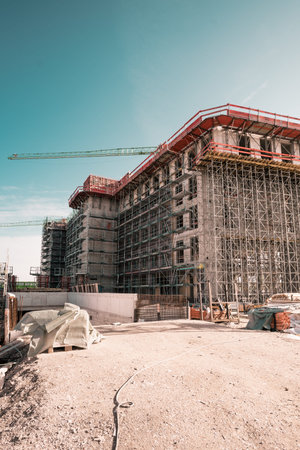 building construction. big building construction
