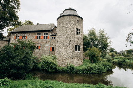 Ratingen, Castle, Germany. Beautiful old castle in Germanyのeditorial素材