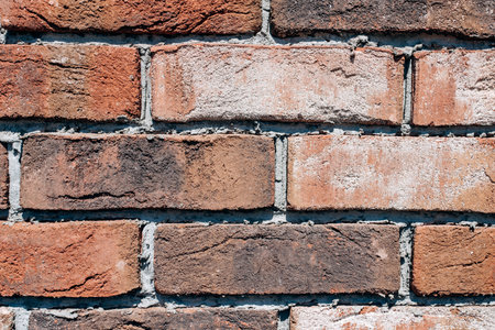 Old brick wall. The brick background. Red brick background