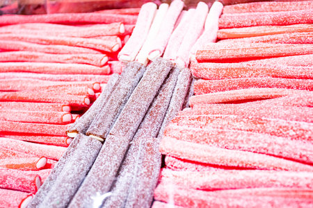 close up a background from colorful sweets of sugar candies