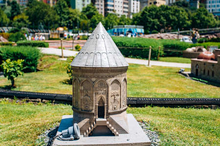 Istanbul, Turkey - July 12, 2017: the reduced copy of the Kayseri Pivoting Vault at Miniaturk Parkのeditorial素材