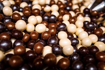various chocolates as a background - sweet foodの写真素材