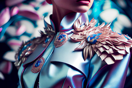 Fashion Explosion.   Fashion Secret   Background. Generative AI.の素材