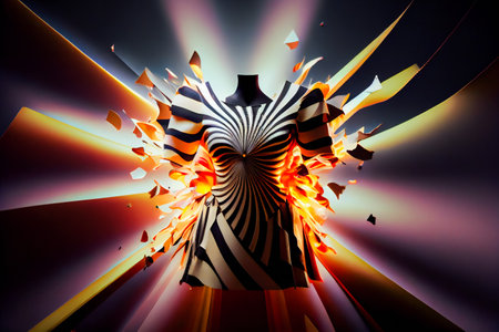 Fashion Explosion.   Fashion Secret   Background. Generative AI.の素材