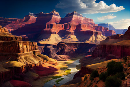 Grandeur of Grand Canyon.  Generative AIの素材