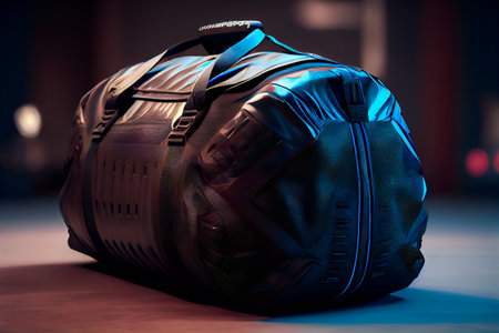 Duffel Bag. Luggage Handbag. Generative AIの素材