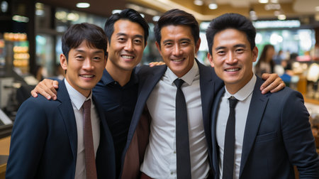 Successful Asian Entrepreneurs. Asian Business Teamの素材