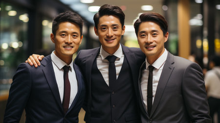 Successful Asian Entrepreneurs. Asian Business Teamの素材