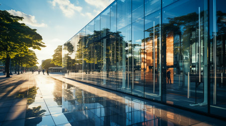 Sunlit Mirrored Buildingの素材