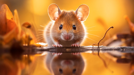 A cute little mouseの素材