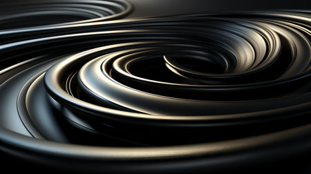 Abstract Black Background. Futuristic Sphere Unveiledの素材