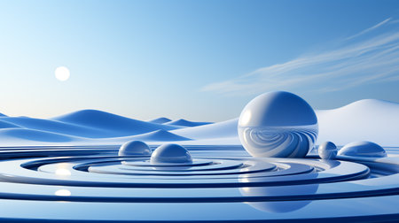 Abstract Blue.Wave Fantasyの素材