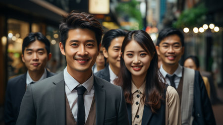 Successful Asian Entrepreneurs. Asian Business Teamの素材