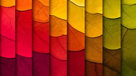 Maple leaves multicolored full frame background texture. Autumn conceptの素材