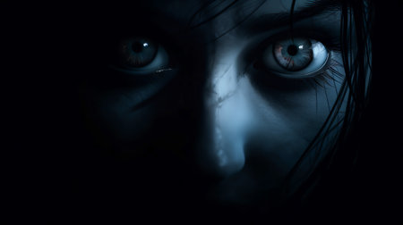 Eyes of the Abyss. Portrait in the Realm of Horrorの素材