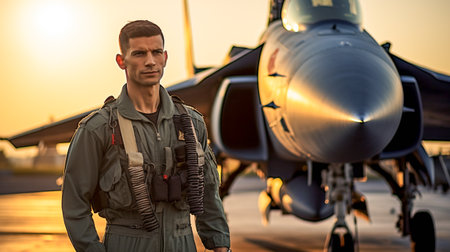 Heroic Pilot by the Fighter Jetの素材