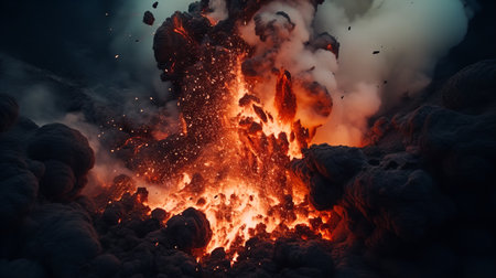 The Dynamic Eruption of an Ecuadorian Volcanoの素材